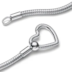 Collier Maille Serpent Fermoir Cœur
