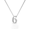 Collier Number 6 Argenté