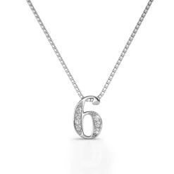 Collier Number 6 Argenté