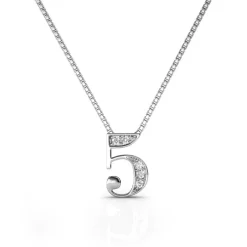 Collier Number 5 Argenté