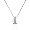 Collier Number 4 Argenté