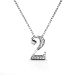 Collier Number 2 Argenté