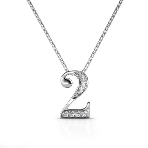 Collier Number 2 Argenté
