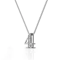 Collier Number 4 Argenté