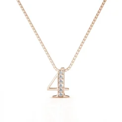 Collier Number 4 Or Rose