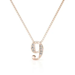 Collier Number 9 Or Rose