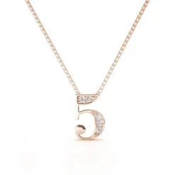 Collier Number 5 Or Rose