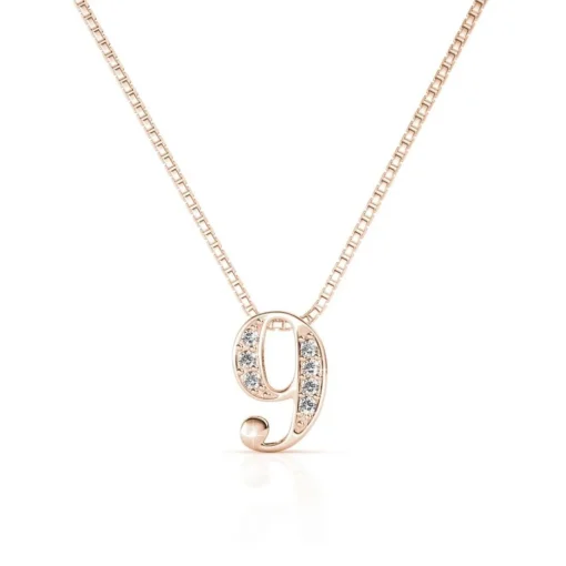 Collier Number 9 Or Rose