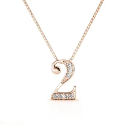 Collier Number 2 Or Rose