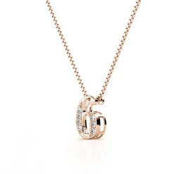 Collier Number 6 Or Rose