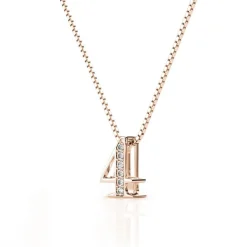 Collier Number 4 Or Rose