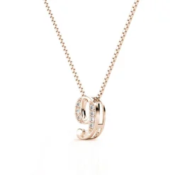 Collier Number 9 Or Rose