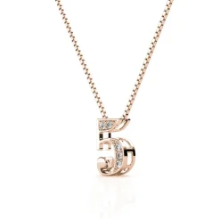 Collier Number 5 Or Rose