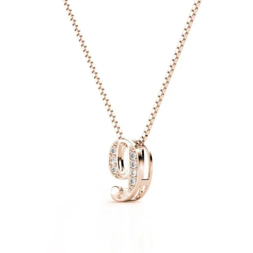 Collier Number 9 Or Rose