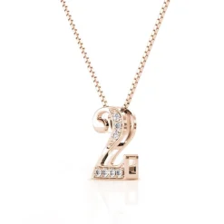 Collier Number 2 Or Rose