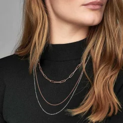 Collier Pandora 388283 - Chaîne Maille Gourmette Pandora Rose Femme