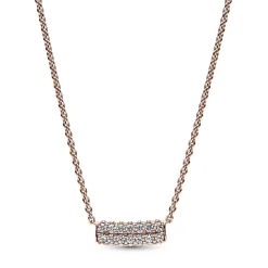 Collier Pandora Timeless - Double Barre Pavée