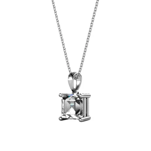 Collier Simple Square Argenté