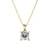Collier Simple Square Or
