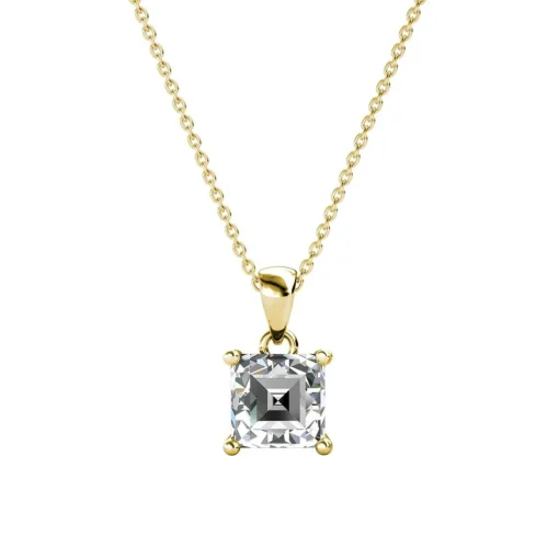Collier Simple Square Or
