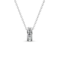 Collier Square Roller Argenté