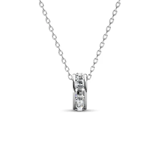 Collier Square Roller Argenté