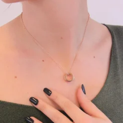 Collier Square Roller Or Rose