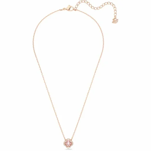 Collier Swarovski 5514488 - Collier métal rose médaille strass Femme