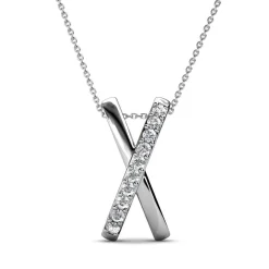 Collier X Duo Argenté