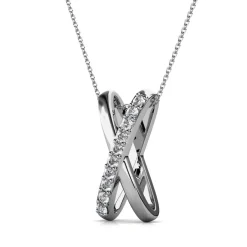 Collier X Duo Argenté