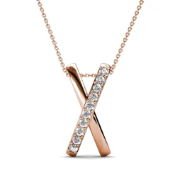 Collier X Duo Or Rose