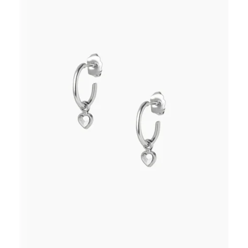Créoles Les Interchangeables - A59253 Creoles Coeur PM Argent