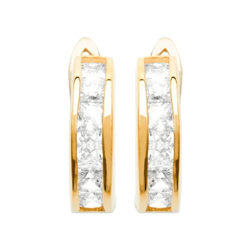 Créoles femme plaqué or 16 mm - Y6603YZ