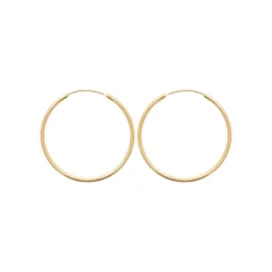 Créoles femme plaqué or 4 mm - Y0YY40