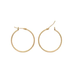 Créoles femme plaqué or 29 mm - Y6YY530