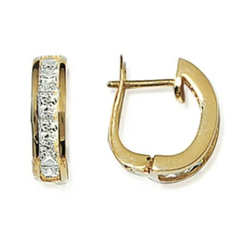 Créoles femme plaqué or 16 mm - Y6603YZ