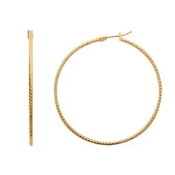 Créoles femme plaqué or 5 mm - Y6YY550