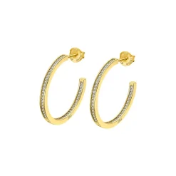 Créoles Lotus Silver Hoops LP1937-4-6 Argent Doré