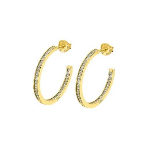Créoles Lotus Silver Hoops LP1937-4-6 Argent Doré