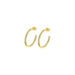 Créoles Lotus Silver Hoops LP1937-4-6 Argent Doré