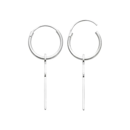 Créoles mixte argent 12 mm - Z0YZ5