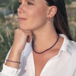 Créoles Sloya Serena Améthyste