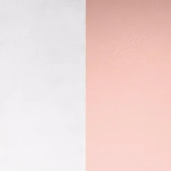 Cuir Collier Les Georgettes CUIR-COLLIER-RCGC-ROND - Cuir Collier Rose Clair Gris Clair Femme