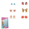 Lot de 6 paires de boucles d'oreilles Fille Disney