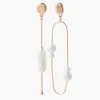 Pendantes Femme Balaboosté Bo Poussette Asymétrique Avec Perles - 3502456533585 Métal Doré