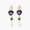 Pendantes Femme Balaboosté Bo Poussette Avec Cœur Pierre Et Perle - 3502456532076 Métal Multicolore