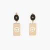 Pendantes Femme Balaboosté Bo Poussette Pdt Retangle Avec Œil - 3502456531826 Métal Noir