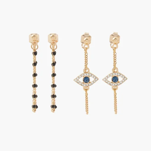 Pendantes Femme Balaboosté Set X2 Bo Dev Derrière Ac Chaine Epoxy Et Œil - 3502456298347 Métal Doré