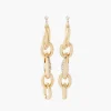 Pendantes Femme Balaboosté Petite Creole Avec Chaine Et Grain De Café Pave - 3502456531611 Métal Doré