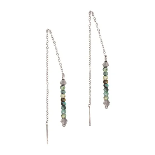 Pendantes Sloya Lumia en pierres Turquoise Africain